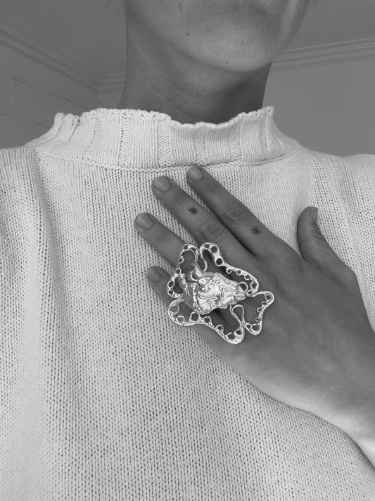 Blooming Heart Ring